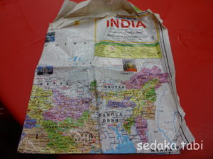 現地で買ったインドの地図